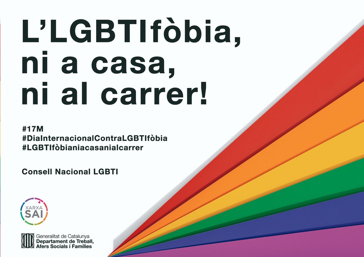 meritxellbudo's tweet photo. Avui #DiaInternacionalContraLGBTIfobia recordem que cal seguir lluitant per una societat lliure on tothom tingui garantits els seus drets. Stop #LGTBIfobia https://t.co/WW4sc8q7iM