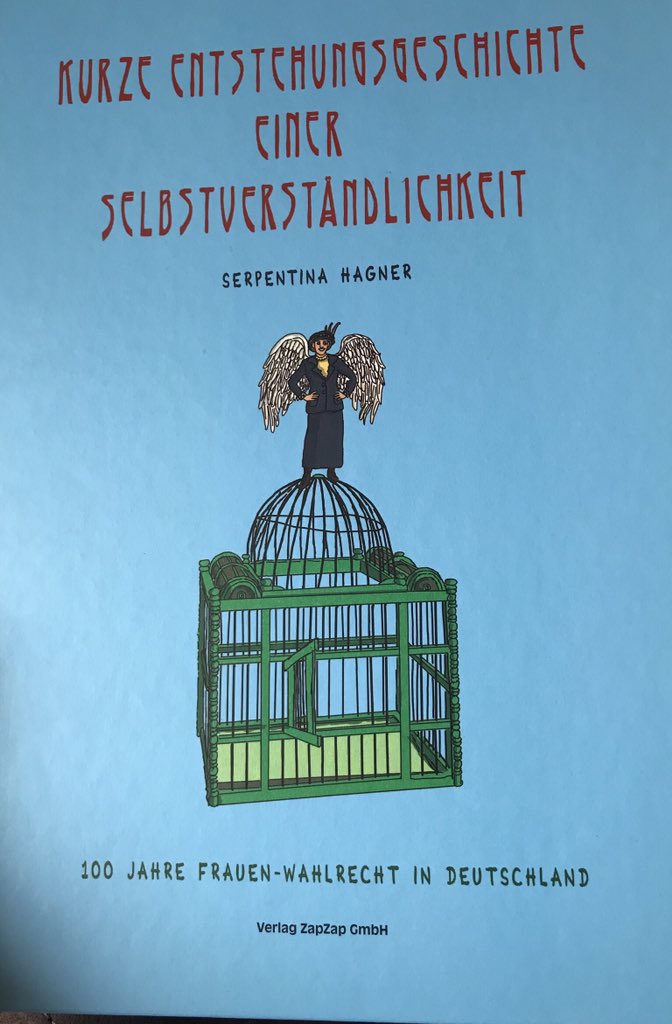 50J_Wahlrecht's tweet photo. Schon gesehen? Die Graphic Novel der Zürcher Cartoonistin Serpentina #Hagner über die Geschichte des Frauenwahlrechts in 🇩🇪 ist ab sofort im Handel. Über die Geschichte in der 🇨🇭 hat Hagner übrigens einen Cartoon für unser Buch #50JahreFrauenstimmrecht gezeichnet. Coming soon! https://t.co/bZjfqBkeY7