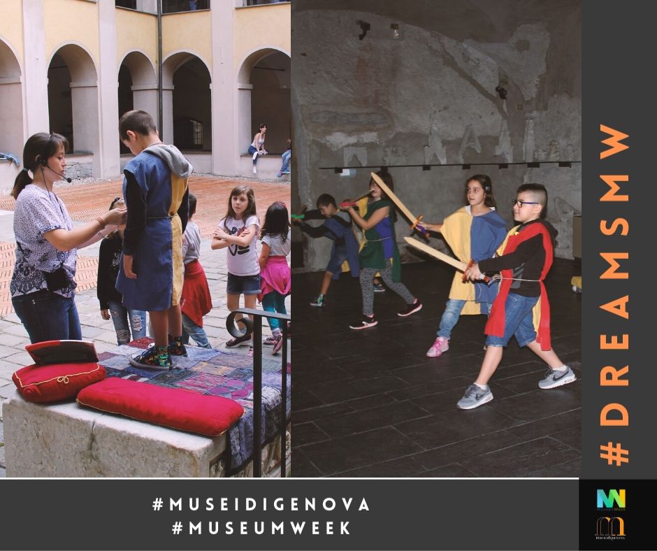 museodiocge's tweet photo. Il futuro appartiene a coloro che credono nella bellezza dei propri sogni (Eleanor Roosevelt).E perché non sognare di diventare cavalieri al @museodiocge 
#dreamsMW @PoloMusealeLig @MiBACTLiguria @_MiBACT @AMEI1996 @kidsarttourism @101giteliguria @GenovaEventi @MuseiRealiTo https://t.co/pqV4Q8zc9X