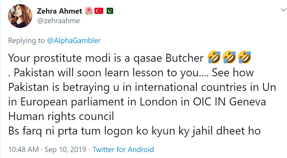 7Of course, it could STILL be someone from Turkey.So I did another 'experiment'.I searched for the word 'Modi' on this Kaptaan Saab's girly girly profile.Lo and behold!Goldmine!!