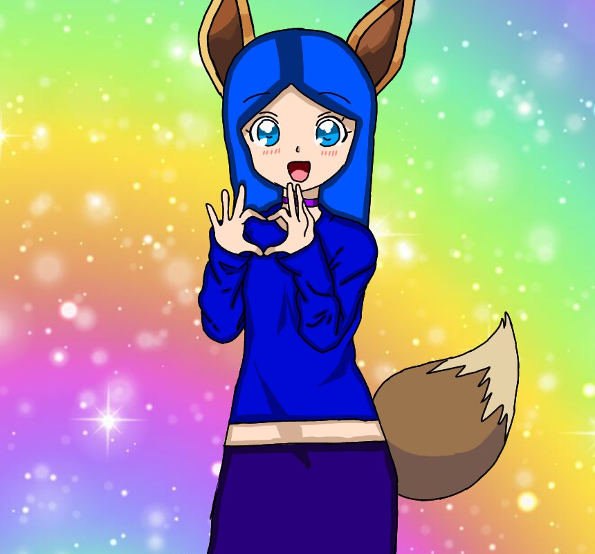 light_dxrkness's tweet photo. The blue hair girl was dressed like Eevee and smiling cutely. "How do I look?" She asked a little shy. "I decided to try Eevee ears and tail for once. I hope it looks ok" She replied nervously
//Open rp https://t.co/8OvJy9BxU5