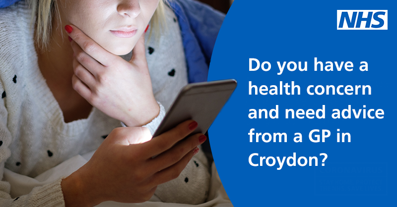 croydonhealth's tweet photo. The NHS is still here for you if you need it. Don’t wait until it gets worse. GPs are offering phone📞 or video 📳appointments to give you advice &amp; reduce the need for travel. If you have Covid-19 related symptoms, do not visit your practice. #NHSIsHereForYou https://t.co/1E8eirXuAv