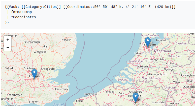 JeroenDeDauw's tweet photo. A lesser known feature of the Maps extension for MediaWiki is that it allows restricting @SemanticMW query results based on distance. This is now properly documented:
https://t.co/Xx6u1je5mv
#Maps #WikiMaps #MediaWiki #wikis #OpenData https://t.co/L1EbIKKvPa