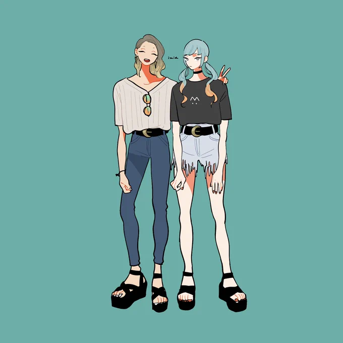 ペアルックの人たち 