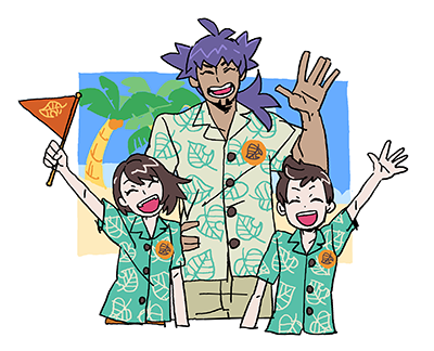 ユウリ(トレーナー) ,ダンデ(ポケモン) ,マサル(ポケモントレーナー) 「パタヤビーチヘヨウコソ~~~~~~~~~~~~~~~~

この台詞が過ぎったらも」|小渕のイラスト