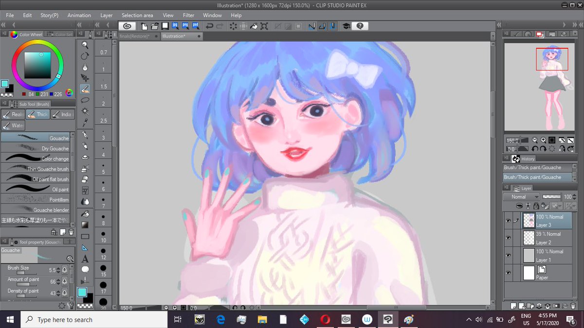 starberrypatch's tweet photo. idk if anyone is awake but ‘m painting bluebear rn owo https://t.co/EVGgFjWSiD