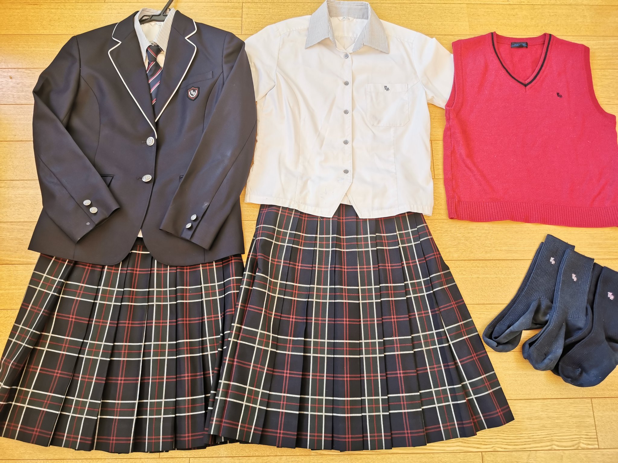 ▽鳥取県 米子松蔭高校 サブかばん(校章入り) 女子制服卒業生の