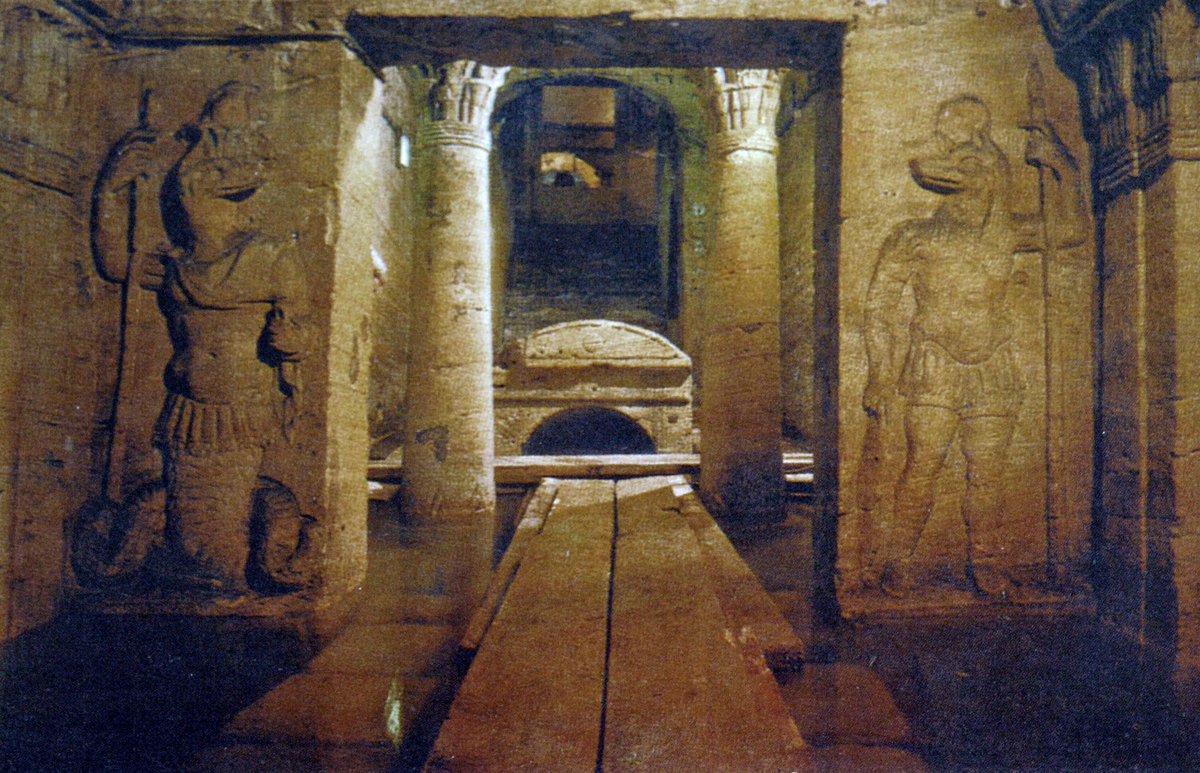 12. As an example of Alexandria’s hallmark fusion of Pharaonic and Greco-Roman styles, the catacombs of Kom El-Shoqafa is a huge necropolis that dates back to the second century AD.