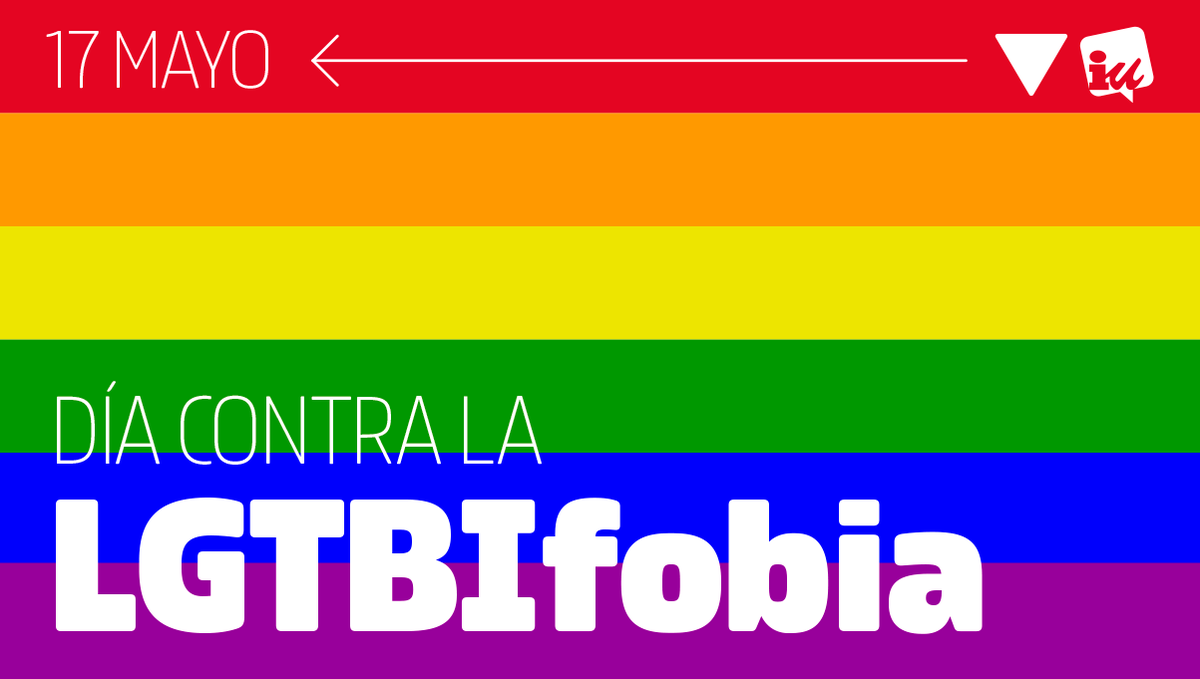 🌈 Hoy es el Día contra la #LGTBIfobia. Mucho se ha avanzado, pero mucho queda aún por avanzar para acabar con cualquier tipo de discriminación y desigualdad.

Ni un paso atrás frente a quienes odian a quienes, simplemente, aman a quien quieren amar.