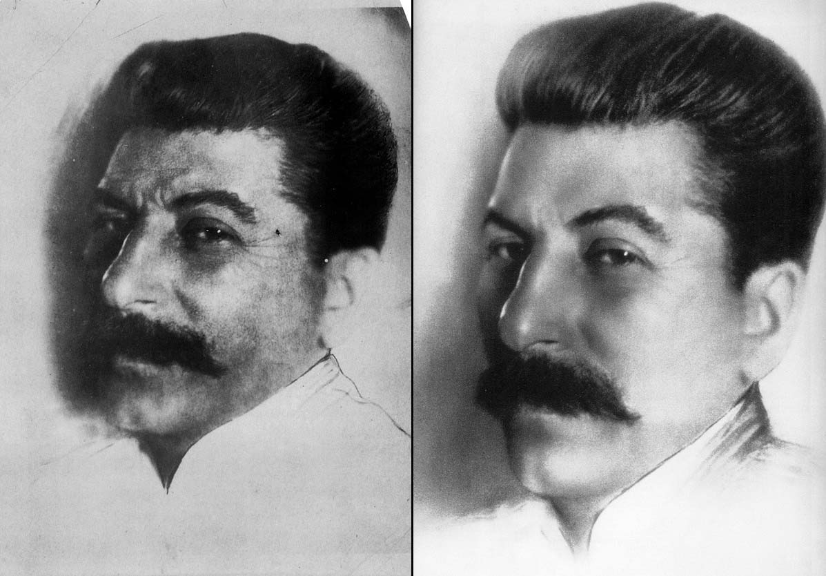 Stalin had a bout of deadly smallpox. His face was completely pockmarked and his eyes were probably messed up. He was possibly blind. You would never think so from photo
