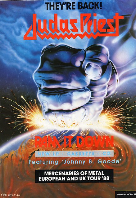 HMetalBrigade's tweet image. #TalDíaComoHoy en el año 1988 @judaspriest publica en el Reino Unido #RamItDown su 11º álbum de estudio. Aunque el disco retorna al clásico sonido de la banda tras el controvertido #Turbo, para muchos de sus fans es una obra menor en su discografía.