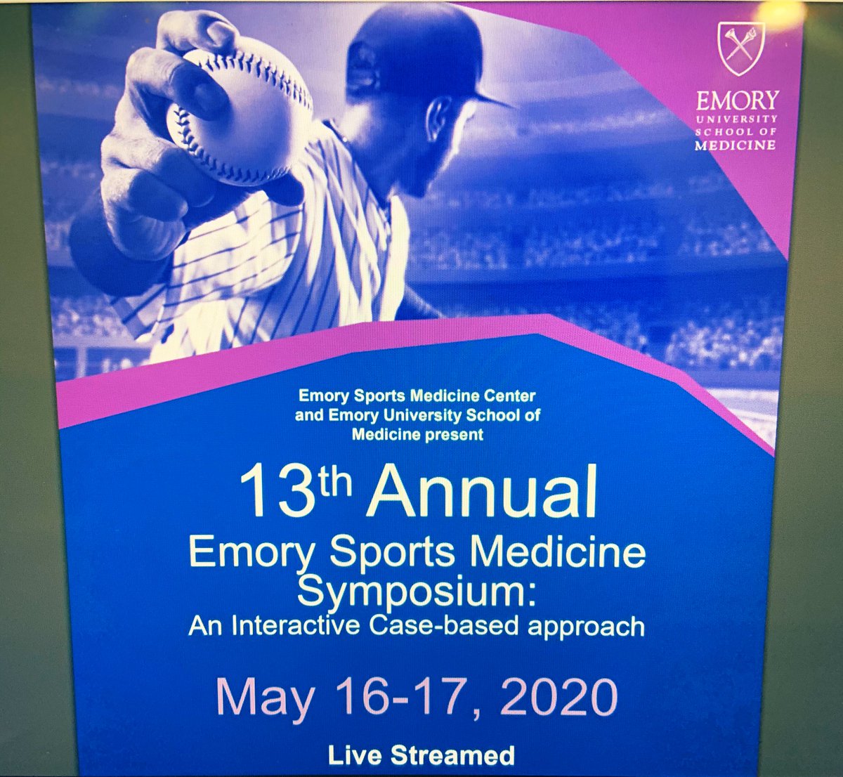HC_SportsMed's tweet photo. Day ✌🏻 of the @EmorySportsMed Virtual symposium! Thanks for a great program! https://t.co/BQK6G3xS1V