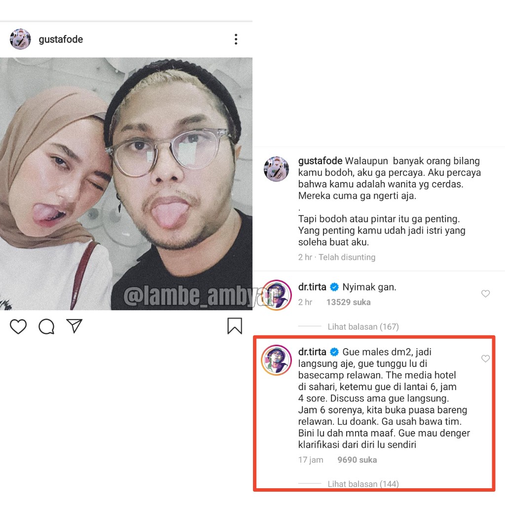 .
Daaan apakah masnya akan memenuhi ajakan dr.tirta tersebut???
.
#yudismp #IndiraKalistha