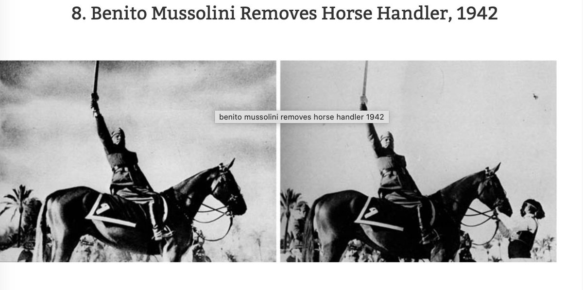 Mussolini was too fat to ride a horse. Fat fuq!!!