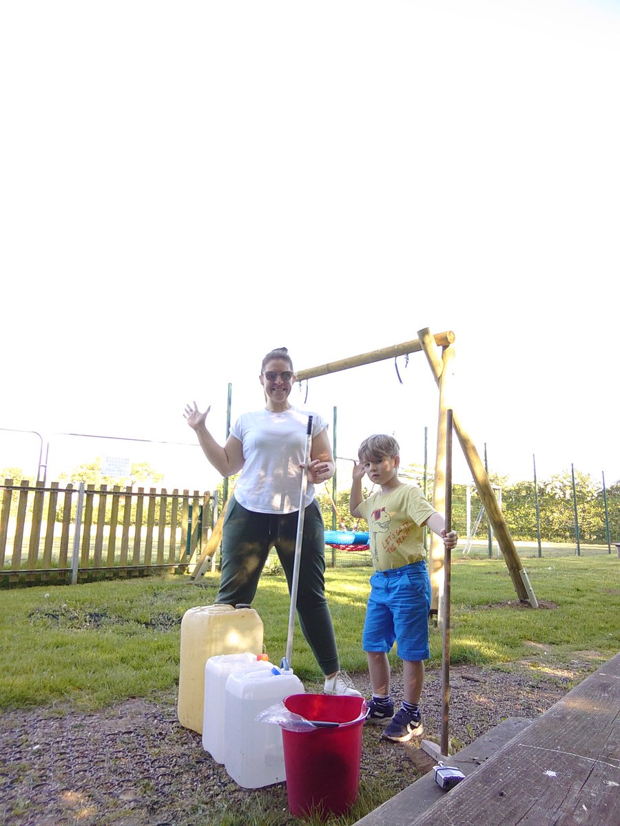 angellnhs's tweet photo. Paying it forward! We've been here since 0730 getting the new village play area ready for when it's safe to welcome the families in #payitforward #nhs #cypfirst https://t.co/033VCm9xnu