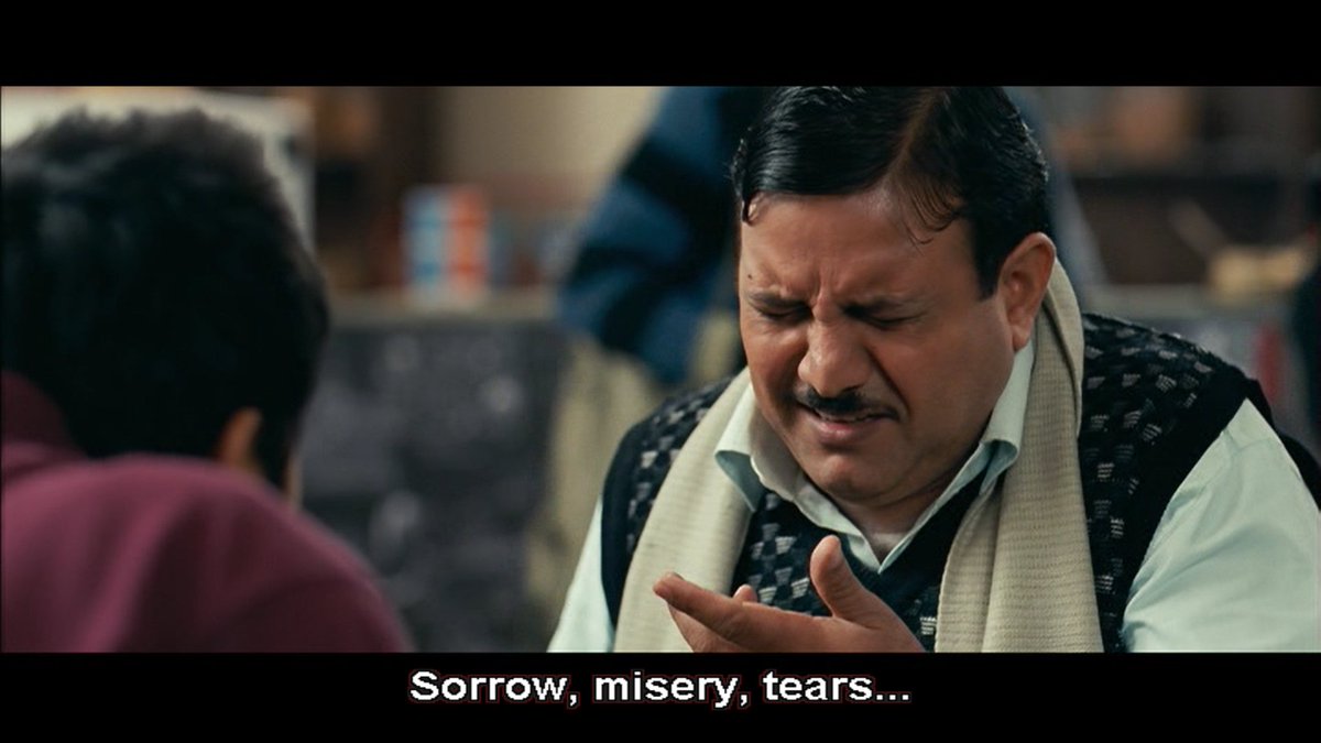 This scene sort of spoilt my entire adolescence. I'm still seeking for that filthy pain, to come and take over the raging talent that's within. I know this sounds sheer romantic. But, kuch toh baat hai isme. Look at the way Jordan gets intrigued by Katana bhai's words!