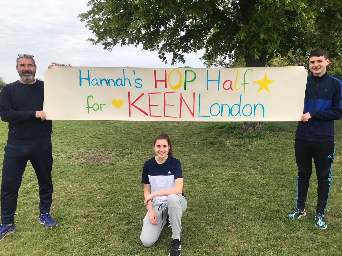 Hannah off doing the #hackneyhalf which is now 30 laps of Honor oak park. Raising funds for @KEENLondon go Hannah!! #running #halfmarathon