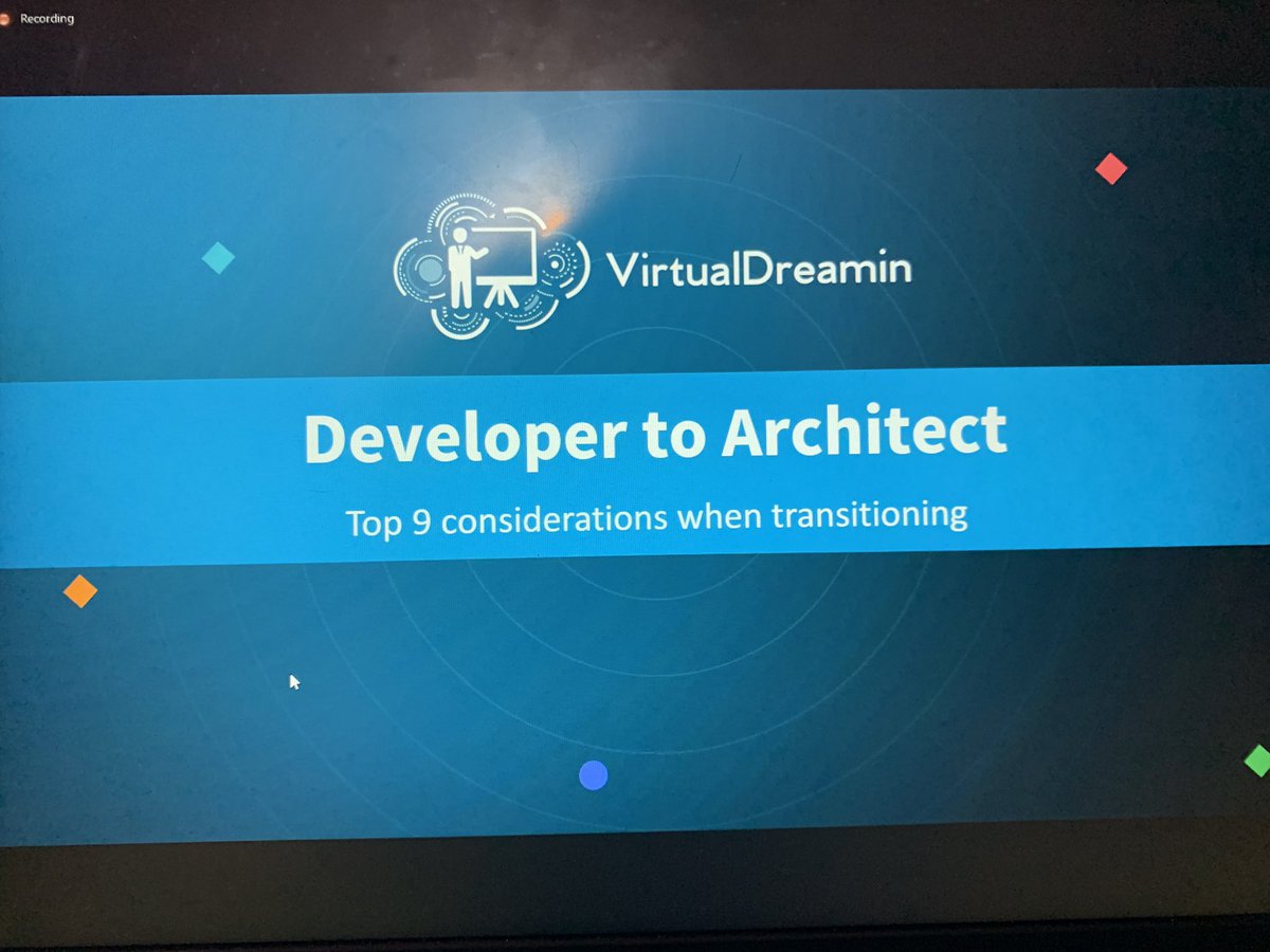 RupeshBhatia85's tweet photo. Dont miss this amazing session by the master @bottsbot #Developer2Architect #Journey2CTA #VirtualDreamin20 https://t.co/qtiZWZd2DT