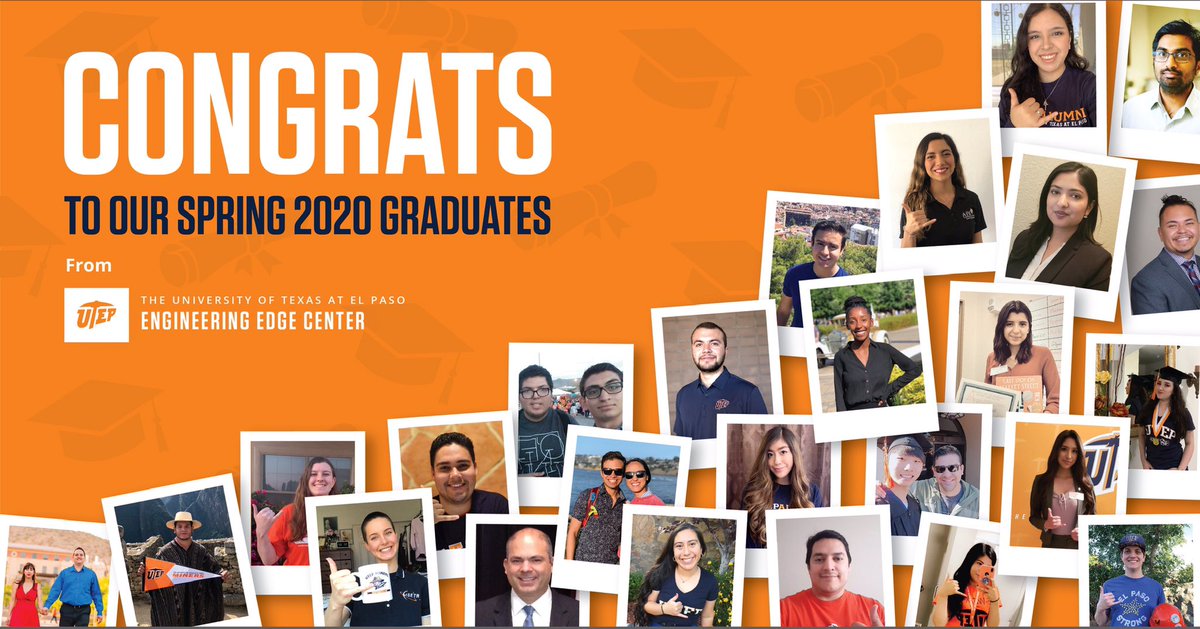 EngineeringUTEP's tweet image. A message from the Engineering Edge Center: Another class of excellent engineers we are proud to call UTEP Alumni. Congratulations Spring class of 2020! Picks Up! 🎓 #utepgrad #engineeringutep #classof2020 #🤙🏻🆙🧡