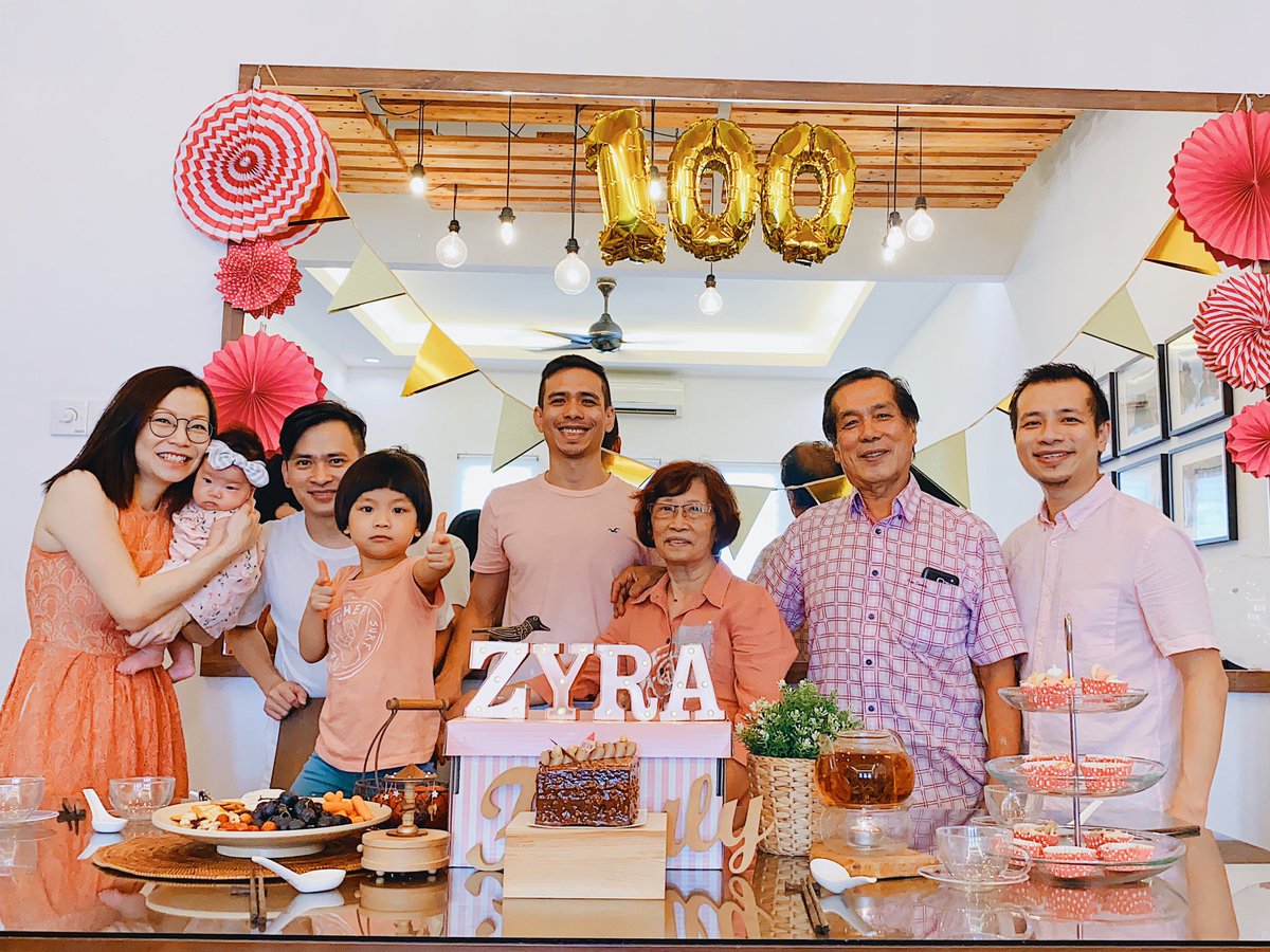 andyyeoh's tweet photo. Celebrating #ZyraYeoh’s #100Days of life with the Fam! #theyeohs #thelohs #andynjay https://t.co/1HE7xGnf5l https://t.co/3ZTMIm701z