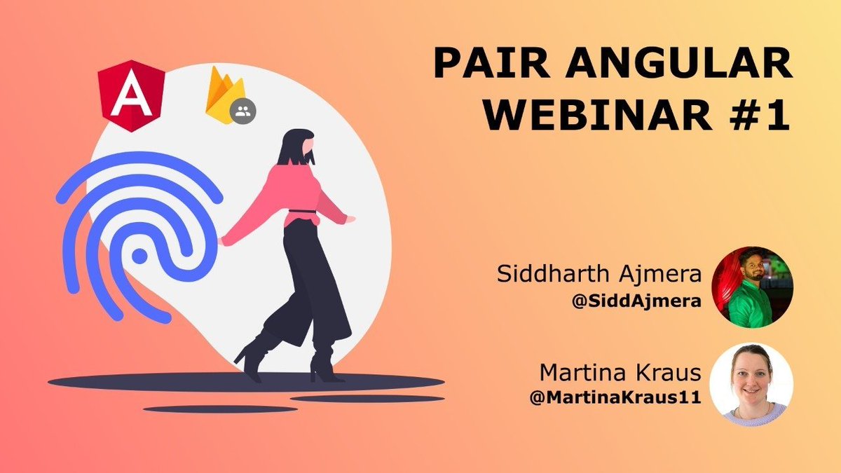 gauravc12's tweet image. How to implement Google Sign-In in your #angular using #firebase from scratch.
Join @MartinaKraus11 and @SiddAjmera on @PairAngular channel live right now in a unique pair programming tutorial session on #YouTube.
Link to join: youtu.be/T2agc7K097E