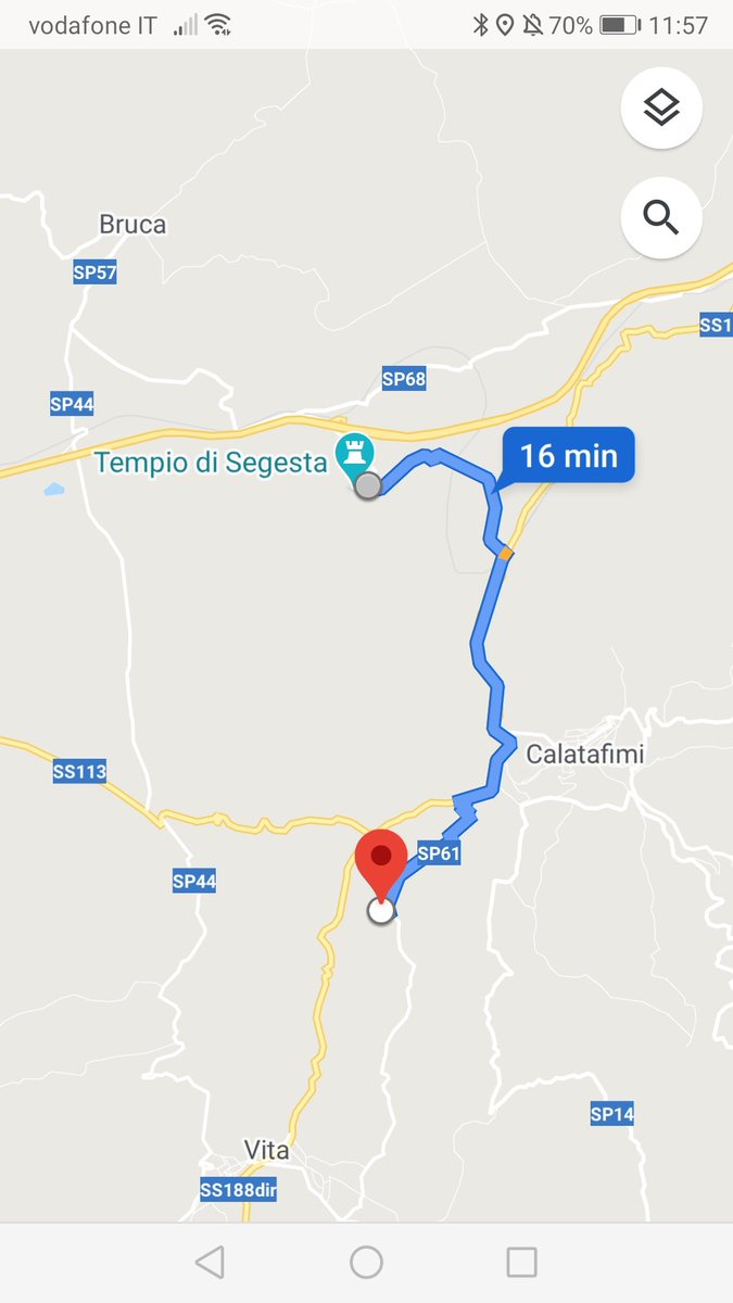 The site of the Battle of Calatafimi is a bit 'in the middle of nowhere' but if you visit the lovely Greek temple (photo) & theatre at Segesta, it's worth a short drive (see map) along the winding Sicilian roads to visit the monument (photo) holding remains of the fallen >> 101