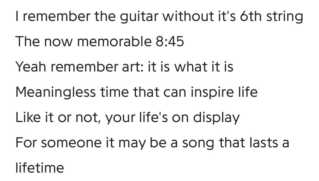in nov 2018 namjoon was featured on Drunken Tiger& #39;s "Timeless" who later revealed that he expected namjoons verse to be self praise, because that was the trend , but namjoon wrote the lyrics as a way to remind people of the history behind drunken tiger& #39;s name .