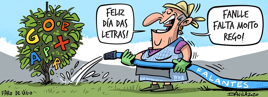 Feliz día das Letras Galegas #humorgalego #humor #davila #obichero #DiaDasLetrasGalegas