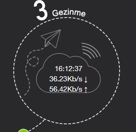 techumut's tweet image. Direkt modem ekranından görüntü aldım. Download yaparken modem böyle çalışıyor. 3 mb dosya 15 dk  @TurkcellHizmet @Turkcell