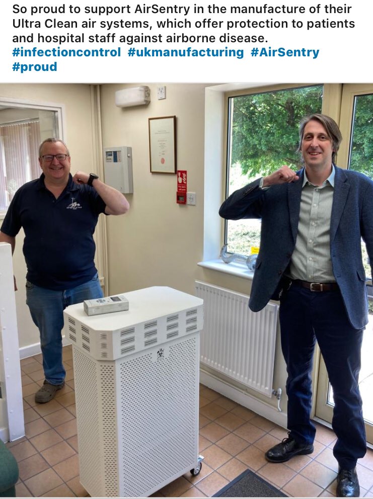 NavigatorsFaith's tweet photo. Not a normal #NOF tweet but our T shirt featured
@AirSentryUK units protect life in NHS

@ACPCarnegie developing approaches for schools/workplace

looking for a church interested in reopening who can potentially cover non profit cost having a near zero risk service pm interest https://t.co/NWesn6PDQY