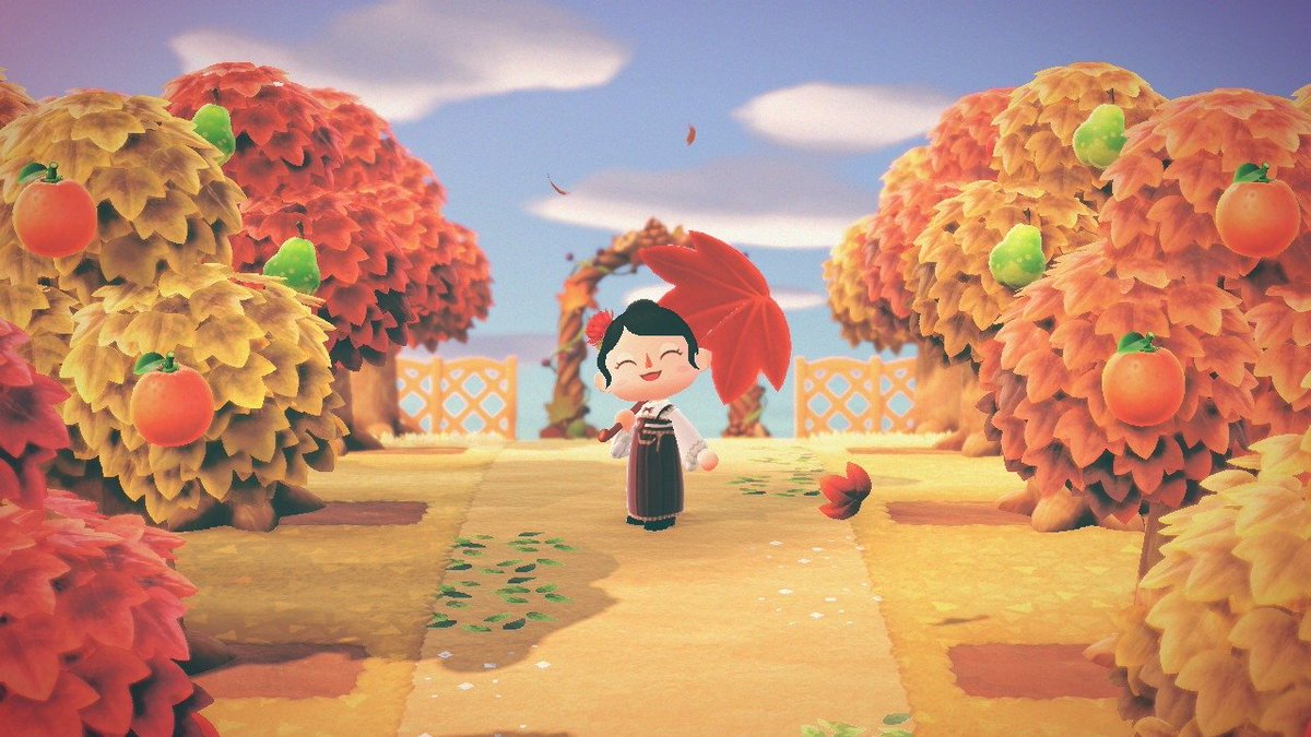 miriricos's tweet photo. More Fall Designs but now Japanese themed  ♡

 #AnimalCrossingNewHorizons #AnimalCrossingDesign #animalcrossing #ACNHDesigns #どうぶつの森 https://t.co/YSbjrkOszD