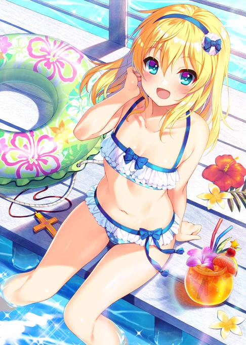 水着ソウリンちゃん一式! 
#あったかくなってきたから水着絵貼ろうぜ 