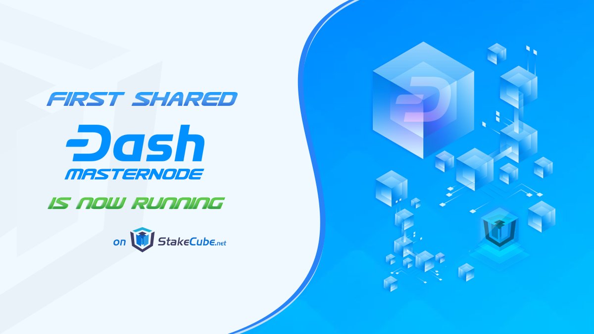 stakecube's tweet image. The first shared #Dash node is filled and running on stakecube.net now!

Additional to the interest we offer on $Dash people with a share in the MN will also receive the Masternode reward of around 6.25%/year now!