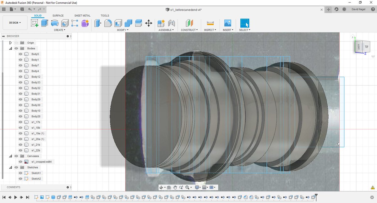 davidsnagel's tweet image. Gosh, such an interesting learning curve is this 3d stuffs #fusion360 #propbuild #propbuilding #canyouguesswhatitisyet