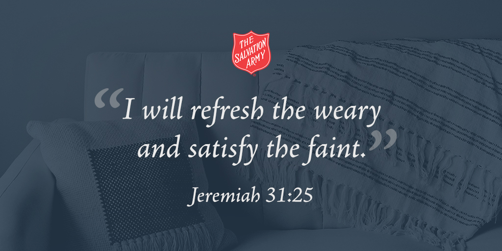 GrandForksSA's tweet photo. "I will refresh the weary and satisfy the faint.” - Jeremiah 31:25 #SundayInspiration https://t.co/S07tOmRyzN