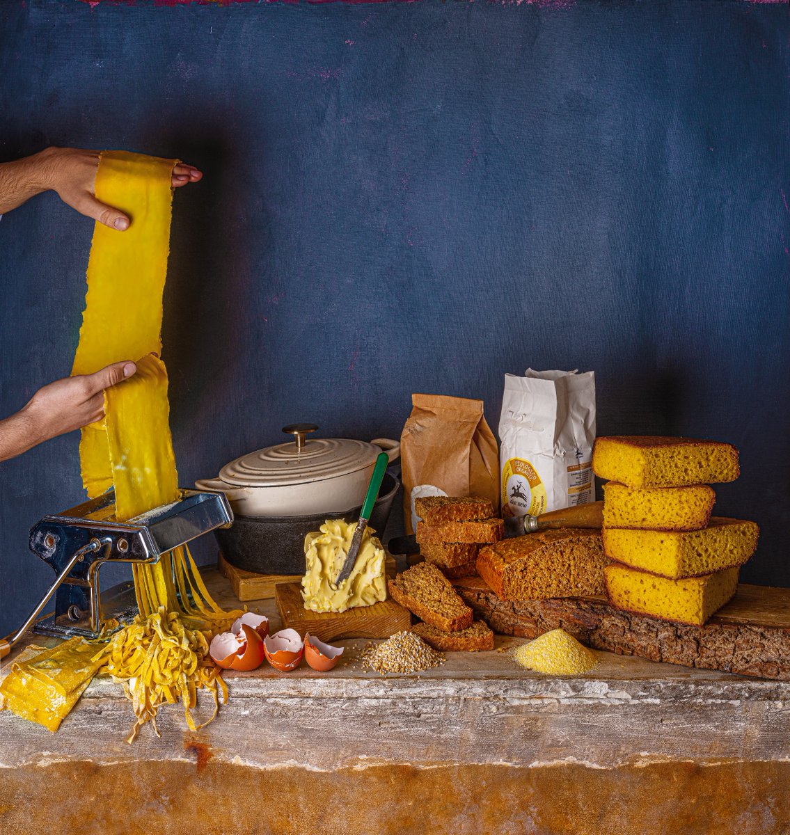 RomasFoord's tweet photo. It’s time to learn new skills and refresh old ones in The @ObsFood’s #DIYSpecial. Featuring bread from @Dan_Lepard and pasta from @AngelaHartnett.

Hand modelling by @FergusFoord

#DanLepard #AngelaHartnett #DIYFood #DIY #DIYPasta #DIYBread #Cucina #ShortandSweet #OFM https://t.co/zTbBTFZMrg