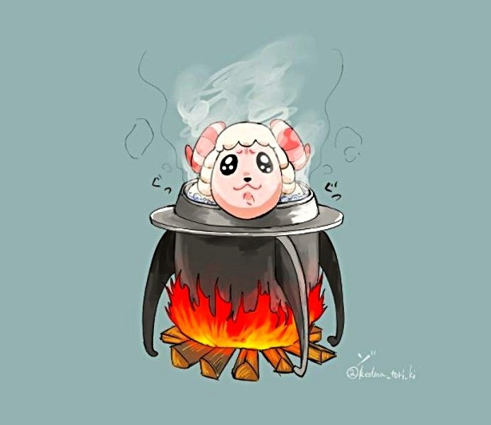 ごえもん風呂の熱さに耐えるちゃちゃまる あつまれどうぶつの森 あつ森 おぞね Web漫画連載中のイラスト