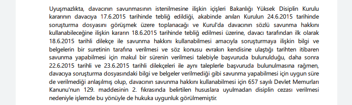 DilekHukuk's tweet photo. Danıştay 5. Dairesi 06.12.2018 tarih ve 2016/46807 Esas, 2018/18045 Karar sayılı kararında, hakkında meslekten çıkarma kararı verilen davacıya soruşturma dosyasındaki bilgi ve belgelerin verilmediği ve savunma yapması için davacıya uygun bir süre verilmediği gerekçesiyle https://t.co/bEQHsK79uP