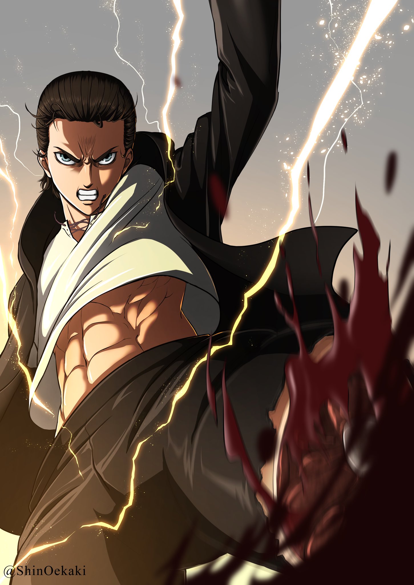 تويتر Shinちゃま على تويتر 進撃の巨人 エレン イェーガーのイラストです T Co Refcropac9