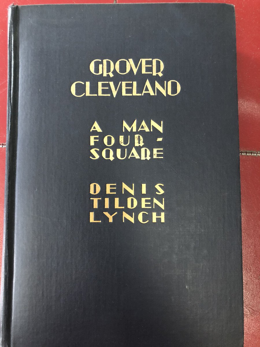 Today’s 2 books on one topic: the 22nd (and 24th) president.“Grover Cleveland: A Man Four-Square” by Denis Tilden Lynch“Grover Cleveland: A Study in Courage” by Allan Nevins