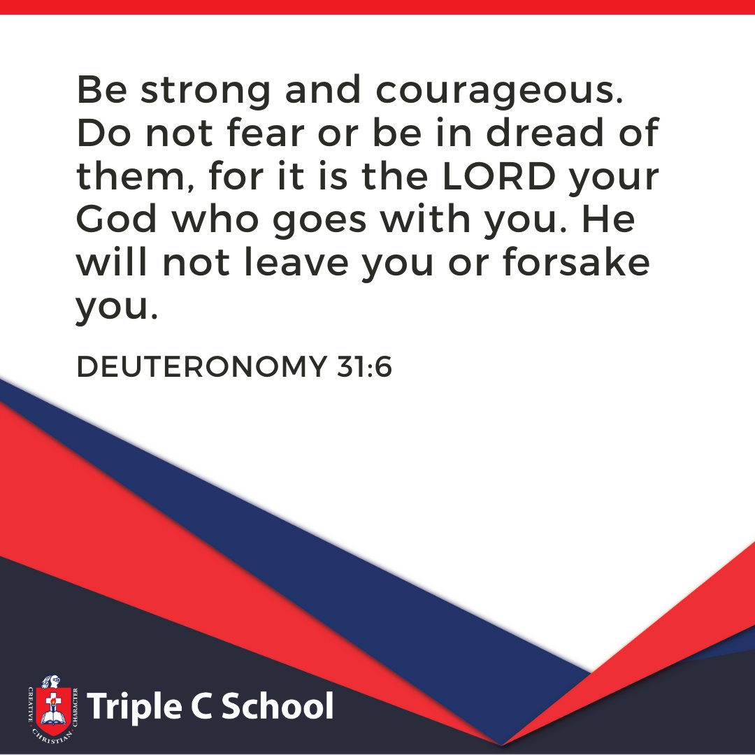 TripleCSchool's tweet photo. God is forever with us!
#TripleCSchool #TripleC #TripleCIsThePlaceToBe #Education #CaymanIslands #Bible #BibleVerse #Deuteronomy https://t.co/Och9uDaYcl