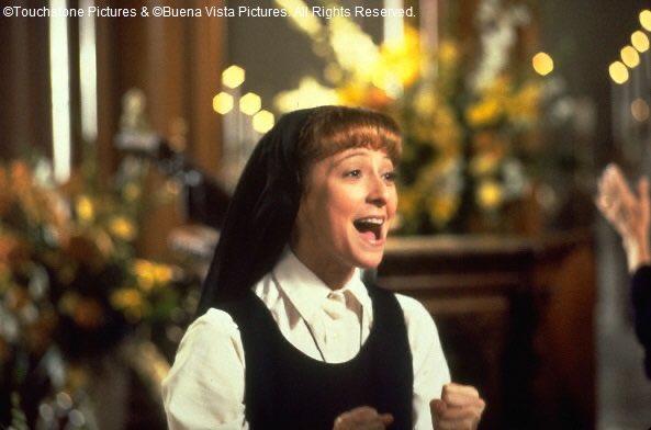 天使に・ラブソングを...Sister Act[XLサイズ]ロンT ホワイト ティアードサテンワンピース | ロングワンピース | NOELA OFFICIAL WEB