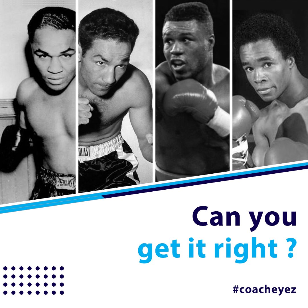 mgeyez's tweet photo. Let's play then!

Which of these boxers held three championship belts simultaneously?

👉Henry Armstrong
👉Willie Pep
👉Meldrick Taylor
👉Sugar Ray Leonard

#coacheyez #boxinglove #confidence #pain #gains #winner #dicipline #patience #morality #fear #fightback #neverbackdown https://t.co/AZQ7voCioU