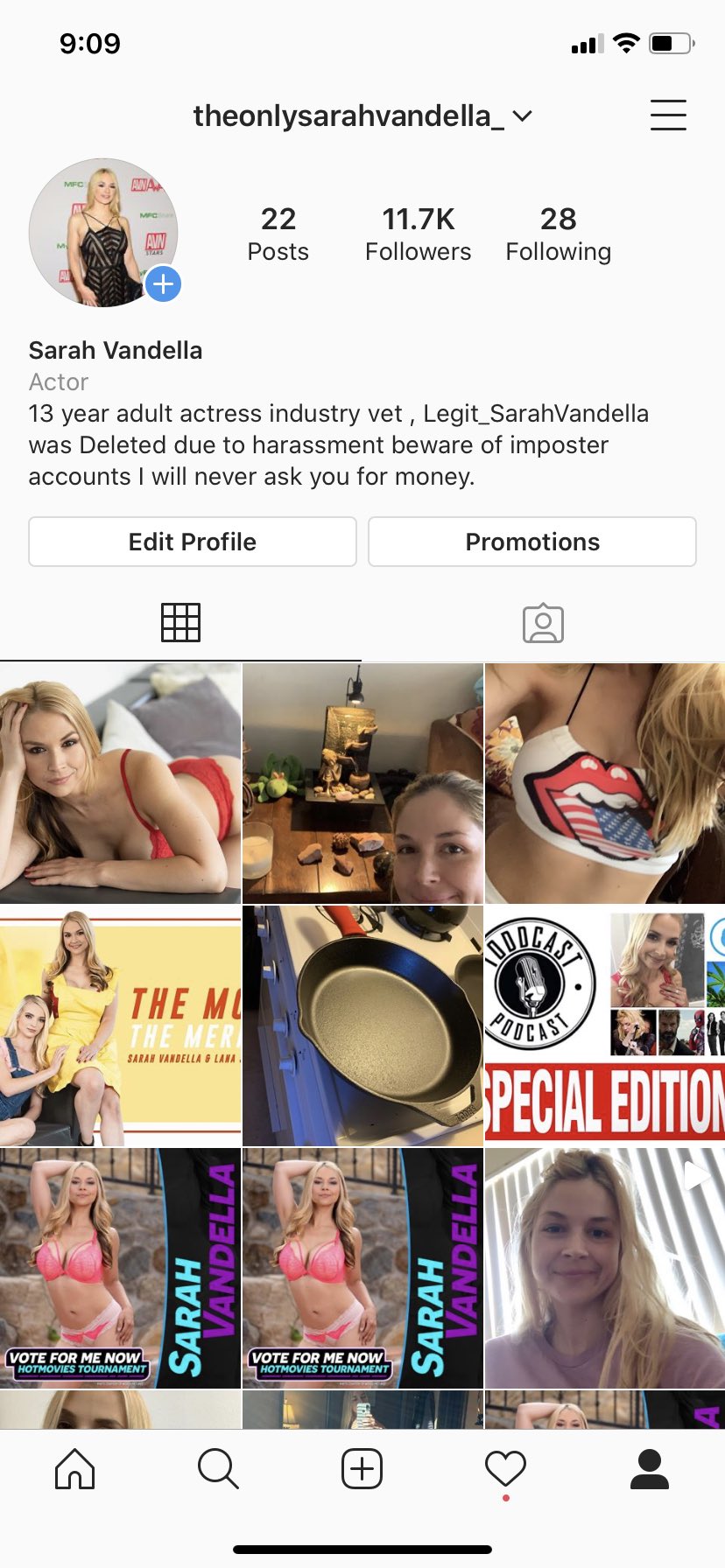 TW Pornstars - Sarah Vandella. Twitter. Follow my Real IG there's TONS of  fakes don't support them. 4:12 PM - 17 May 2020