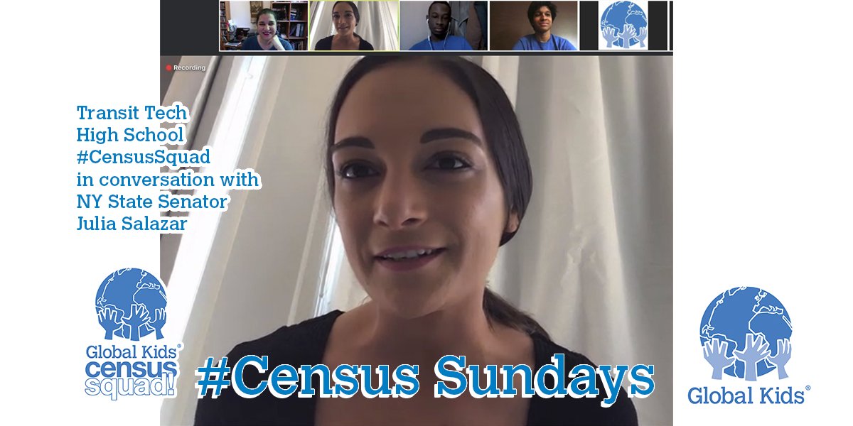 globalkids's tweet photo. Thank you @JuliaCarmel__ for taking the time to engage in a great conversation on the #2020Census with our @transittechcte #CensusSquad members. Though we were not able to stream the chat live, we will be posting a recording of it shortly to our Facebook and Youtube channels. https://t.co/k26Xk3snTv