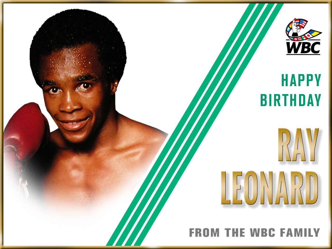 Happy Birthday to the legendary Sugar Ray Leonard !

Congratulations, champ! 