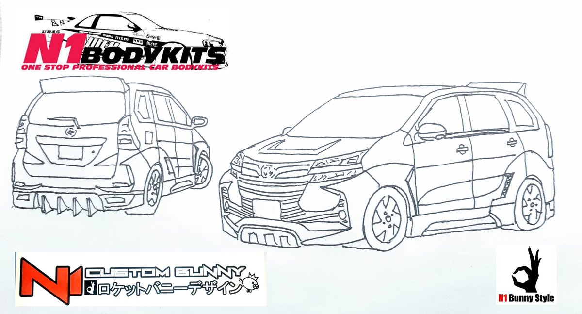 NBodykits's tweet photo. Sketching design toyota avanza 2020
#n1bodykits 
#n1bunnystyle 
#n-onebodykits 
#toyotaavanza 
#sketchingdesign https://t.co/mINs20lBID