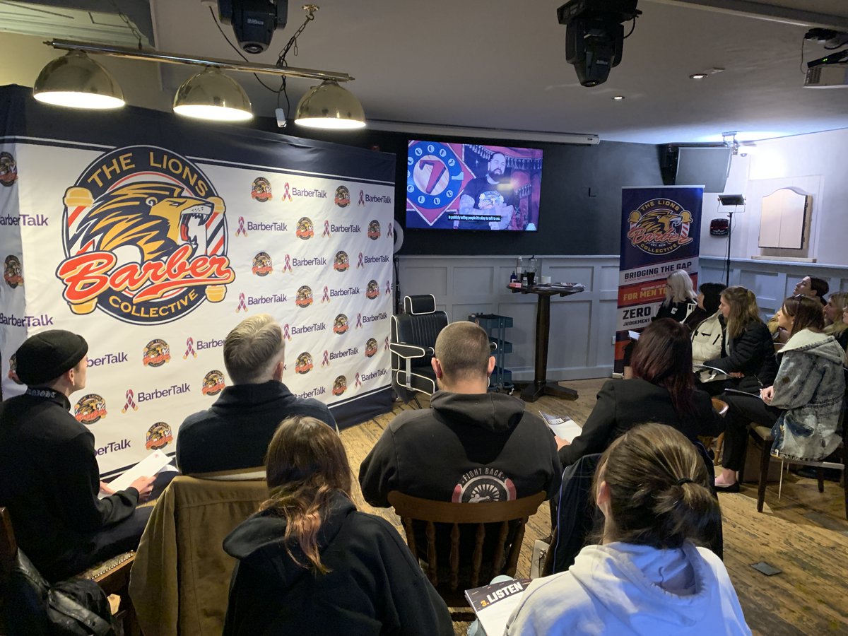 NevilleSouthall's tweet photo. It costs just £150 to train barbers with our #BarberTalk, equipping them with the skills &amp; knowledge to save lives &amp; help their clients. With £1.7m we could train over 11k with a reach od 2.5m people each week! @TheLionsBarbers #LionsSouthallTakeover https://t.co/Q0cX6PFwzV