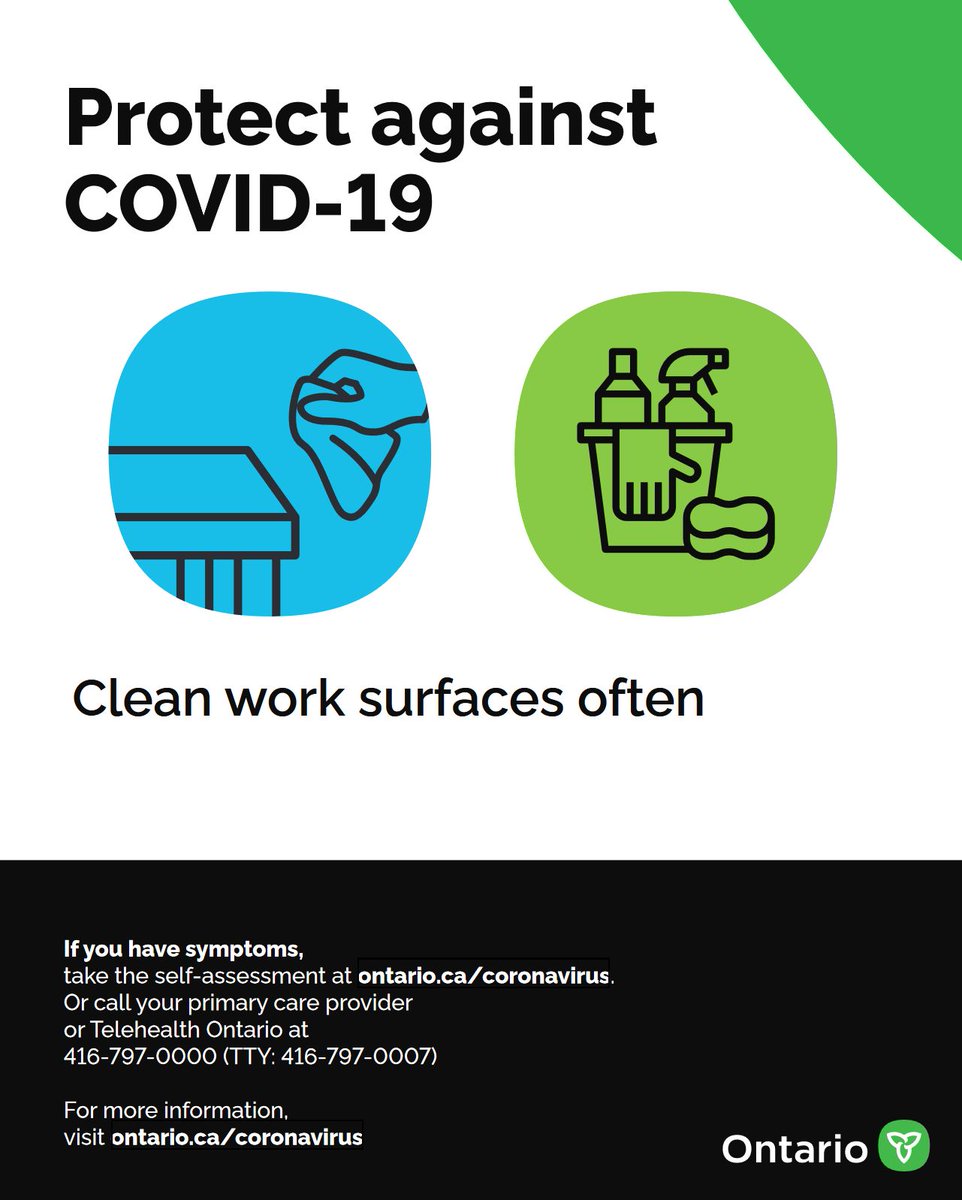 What's really puzzling is the very basic information provided by Ontario public health to workplaces, and no sign of compliance or inspections whatsoever. There should at least be an anonymous tip-line or monitoring of some sort 11/ https://www.ontario.ca/page/resources-prevent-covid-19-workplace