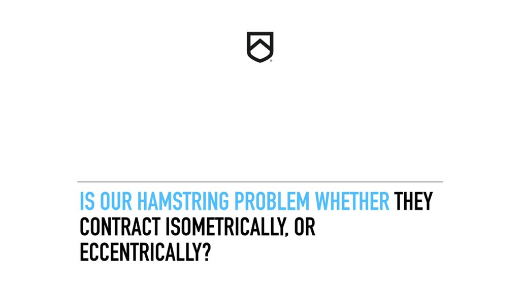 The relevant problem TO A COACH - as it relates to hamstring injury - for example, isn’t NECESSARILY “Does the hamstring contract isometrically or eccentrically during gait?”